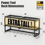 Amoowis Heavy-Duty Power Tool Organizer Rack