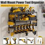 Amoowis Heavy-Duty Power Tool Organizer Rack