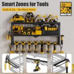 Amoowis Heavy-Duty Power Tool Organizer Rack