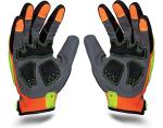 Ironclad mens Work Gloves EXO Hi Viz ImpactLarge, Hi-viz Yellow & Orange, Large Pack of 1 US