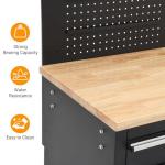 MilleLoom Tool Chest, 61 Inch Tool Box Mobile 9 Drawers Storage Rolling Cabinet with Wheels Lock Key Locking System Drawer Liners for Garage Warehouse Repair Shop, Black