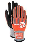MAGID T-REX Flex Series ANSI A4 Foam Nitrile Coated Impact Gloves, 1 Pair, Size 9/Large (TRX443)