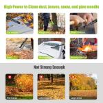 Leaf Blower Cordless with 2x2.0AH Batteries and Charger 21V Electric Leaf Blower Lightweight Battery Powered Small Leaf Blowers for Lawn Care Patio Garden Yard(only for Small Jobs)