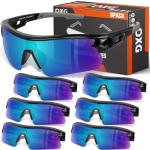 OXG 6 Pack Tinted Safety Glasses for Men Women, ANSI Z87.1 Work Glasses Anti Scratch Protective Eyewear with UV400 Protection