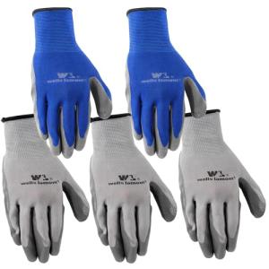 Wells Lamont Nitrile Work Gloves, 5 Pack, Large