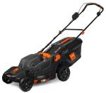 WEN 20V Max 2-in-1 19-Inch Cordless Brushless Lawn Mower and Mulcher with Two 5Ah Batteries and Dual Port Charger (20839)