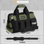15-Inch Heavy Duty Tool Bag with 16 Pockets