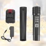 Wgkok Leaf Blower Cordless - 21V 5-Speed Mode Electric Cordless Leaf Blower with 2 Batteries and Charger, 2.0Ah Lightweight Battery Powered Leaf Blowers for Lawn Care, Patio, Blowing Leaves (Blue)