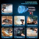 Restaswork 21V Cordless Leaf Blower, 990000 RPM High-Speed, 2×6Ah Large-Capacity Batteries & Fast Charger Included, Lightweight Handheld Blower for Lawn/Garden/Yard Cleanup