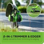 Greenworks 40V 21" Self-Propelled Mower,Axial Leaf Blower,12" String Trimmer with Batteries and Chargers