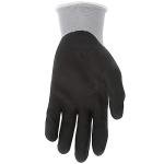 MCR Safety 9673 NXG 13 Gauge Gray Nylon Black Nitrile Foam Coated Palm, Work Gloves (12 Pair) (XL)