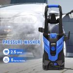 Pressure Washer, Power Washer with 4 Quick Connect Nozzles 1 Foam Cannon, Pressure Cleaning Machine for Cars/Fences/Driveways/Patios/Home Cleaning