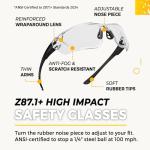 TradeSmart All-in-One Shooting Ear Protection - Comfort+ NRR 28 Earmuffs, Glasses & Earplugs + Carry Case