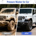 Pressure Washer, Power Washer with 4 Quick Connect Nozzles 1 Foam Cannon, Pressure Cleaning Machine for Cars/Fences/Driveways/Patios/Home Cleaning