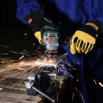 Angle Grinder, 7.5-Amp 4 1/2 Angle Grinder Tool, Variable Speed Angle Grinder, Electric Grinder Power Tools with Grinding, Polishing and Rust Removal Capabilities, Non-Slip and Shockproof Handle