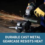 Angle Grinder, 7.5-Amp 4 1/2 Angle Grinder Tool, Variable Speed Angle Grinder, Electric Grinder Power Tools with Grinding, Polishing and Rust Removal Capabilities, Non-Slip and Shockproof Handle