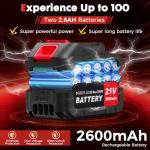 SIEARPUORL 6-Speed Modes Cordless Leaf Blower 21V,200MPH High-Velocity Electric Blower,Lightweight for Dry/Wet Leaves,Lawn Debris,Garage and Driveway Cleaning,Red