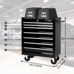 Maxority 7-Drawer Heavy-Duty Rolling Tool Chest Cabinet with Lock Mobile Cart for Garage & Workshop, Black