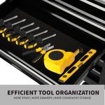 Maxority 7-Drawer Heavy-Duty Rolling Tool Chest Cabinet with Lock Mobile Cart for Garage & Workshop, Black