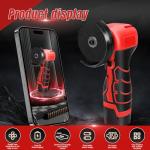 16.8V Mini Angle Grinder Cordless with 2 X 1.5Ah Battery, 5 Cutting Discs and 1 Grinding Wheel, 25000 rpm, Ø 76 mm, Cordless Angle Grinder Tool for Cutting, Polishing, Grinding and Derusting