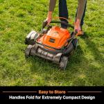 LawnMaster CLMF4819X 19-inch Brushless Cordless Lawn Mower with 2X24V MAX 4.0Ah Battery and a Dual Charger 6 Cutting Position