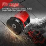 16.8V Mini Angle Grinder Cordless with 2 X 1.5Ah Battery, 5 Cutting Discs and 1 Grinding Wheel, 25000 rpm, Ø 76 mm, Cordless Angle Grinder Tool for Cutting, Polishing, Grinding and Derusting