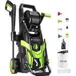 2026NEW Pressure Power Washer 4500PSI with 4 Quick Connect Nozzles, Inlet Hose & Filter, Foam Cannon for Cars/Fences/Driveways/Patios/Home Cleaning, Green