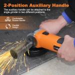 Extbtfor Angle Grinder,6.0-Amp Electric Angle Grinder Tool 4-1/2",11000RPM Metal Cutter Grinder with 4 Pcs Wheel for Cutting, Grinding, Polishing and Rust Removal