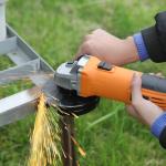 Extbtfor Angle Grinder,6.0-Amp Electric Angle Grinder Tool 4-1/2",11000RPM Metal Cutter Grinder with 4 Pcs Wheel for Cutting, Grinding, Polishing and Rust Removal