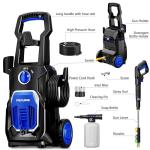 Electric Pressure Washer, 4000PSI 2.8 GPM Power Washer with Foam Cannon 35FT Hose Electric High Pressure Washer for Fences, Patios, Decks, Patios and Cars Powerwasher