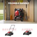 AMERISUN 21 Inch Gas Push Lawn Mower, 2-in-1 Mulching & Side Discharge, 144cc 4-Stroke OHV Engine, 6-Position Height Adjustment, Lightweight Push Mower for Small to Medium Yards