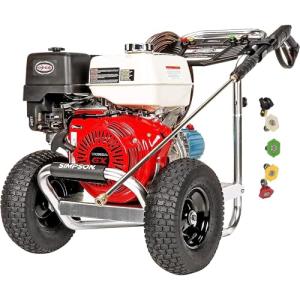 Simpson Cleaning 4200 PSI Gas Pressure Washer, 4.0 GPM Power Washer for Commercial Use, Honda GX390 Engine, 50-Foot Steel-Braided Hose, Aluminum Series, 49-State (ALH4240)