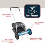 American Lawn Mower Company 20-Inch 5-Blade Walk Behind Reel Mower with Grass Catcher