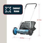 American Lawn Mower Company 20-Inch 5-Blade Walk Behind Reel Mower with Grass Catcher