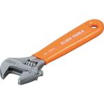 Klein Tools O5064 Adjustable Wrench, Extra-Capacity Jaw, Forged Heat-Treated Alloy Steel, SAE, Metric Scales, Plastic-Dipped Handle, 4-Inch