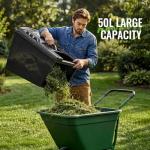 40V Cordless Lawn Mower, Electric Battery Powered 4.0Ah Walk Behind Lawnmower, 17” Cutting Width, 6-Position Height Adjustment, Bagging & Mulching Model, for Garden/Patio/Yark