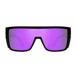 BINGKING Safety Polarized Sunglasses for Men and Women UV400 Protection and Includes Removable Side Shields,ANSI Z87 (Matte Black Purple Mirror)