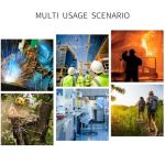 BINGKING Safety Polarized Sunglasses for Men and Women UV400 Protection and Includes Removable Side Shields,ANSI Z87 (Matte Black Purple Mirror)