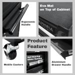 Olympia Tools 20-Inch Rolling Tool Cabinet with 5 Drawers - Mobile Tool Chest with Locking Storage for Garage and Workshop Organization