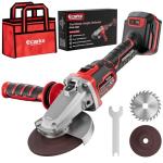 Ecarke Flathead Braking Grinder Compatible with Milwaukee 18V Battery, 4-1/2" to 5",11000RPM, Anti-Vibration&Multiple Safety System,Tool-Free Guard,Angle Grinder for Tight Spaces Grinding (Tool Only)