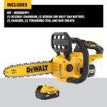 DEWALT 20V MAX 12" Cordless Chainsaw Kit with Battery and Charger Included (DCCS621P1)