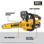 DEWALT 20V MAX 12" Cordless Chainsaw Kit with Battery and Charger Included (DCCS621P1)