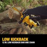 DEWALT 20V MAX 12" Cordless Chainsaw Kit with Battery and Charger Included (DCCS621P1)