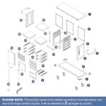 WORKPRO 62" Rolling Tool Chest, Heavy Duty Mobile Tool Storage Cabinet with 7-Drawer & 2-Door, Power Strip, Locking System, 1000 LBS Capacity Rolling Cabinet for Garage, Kitchen & Warehouse