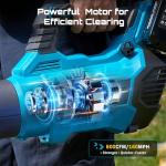 SEESII 40V Leaf Blower Cordless, 600CFM 160MPH Brushless Motor Leaf Blower with 2 * 5200mAh Batteries and Charger, Turbo Button & Variable Speed Control Electric Blower for Lawn Care, Dust and Debris
