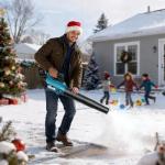 SEESII 40V Leaf Blower Cordless, 600CFM 160MPH Brushless Motor Leaf Blower with 2 * 5200mAh Batteries and Charger, Turbo Button & Variable Speed Control Electric Blower for Lawn Care, Dust and Debris