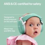 Alpine Muffy Baby Comfort - Protects Hearing for Babies and Toddlers - CE & ANSI Certified - Unique Headband for Safe fit & Comfort - Multi-adjustable for Ages 3-48 Months, 24dB Sound Reduction, Green