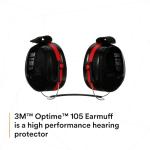 3M Peltor Optime 105 Behind-the-Head Earmuff, Factory, One Size