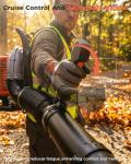 HTK 63 CC Gas Backpack Leaf Blower - 2-Stroke Engine, High-Velocity 665 CFM, Ergonomic Design, Low Vibration, and Cruise Control for Effortless Yard Mastery All Year Round