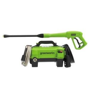 Greenworks 1700 PSI and 1.2 GPM Pressure Washer - Ultra Compact & Lightweight, Ideal for Cleaning patios, Decks, Sidewalks, Outdoor Furniture, Bikes, Cars, and Small Driveway Areas.